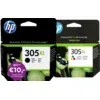Image de HP 305XL Cartouche d'Encre Pack 4 Couleurs HP305XLMULTICB