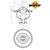 Image de Thermostaat koelvloeistof 725176 NRF