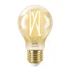 Image de WiZ Ampoule à Filament Connectée Classique Or - Lumière Blanche Chaude à Lumière Blanche Froide - E27