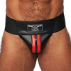 Image de Jockstrap en cuir Mister B Noir-Rouge rouge L