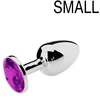 Image de Plug Bijou Strass Violet - SMALL 6.5 x 2.7cm