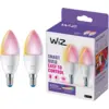 Image de WiZ Ampoule Bougie - Lumière Blanche et Colorée - E14 - Lot de 2
