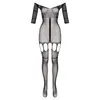 Image de Trendy Jarretel-Catsuit - zwart
