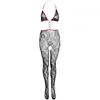 Image de Verleidelijke Catsuit - Zwart/Rood