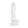 Image de Jelly Dildo met ballen - 17 cm