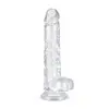 Image de Jelly Dildo met ballen - 19 cm