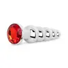 Image de Anale Plug met Edelsteen - Rood
