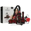 Image de Bedroom Fantasies - Lace & Leather Look - 8-delige Bondage Set - Rood