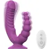 Image de Teazers - Double Vibrator met Zuignap en Afstandsbediening - Paars
