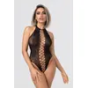 Image de Christine - Noir Open Kruis Veter Body