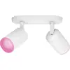 Image de Philips Hue Fugato Spot Monté en Surface White and Color - Blanc - 2 spots 929003810301