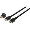 Image de BlueBuilt Câble HDMI 4K 120 Hz / 8K 60 Hz Nylon 3 Mètres + Adaptateur à 90° BBHK2130
