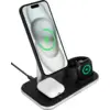 Image de BlueBuilt 3-en-1 Chargeur Sans Fil avec Qi2 15 W Noir BBWC3IN1MB