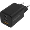 Image de BlueBuilt Chargeur Power Delivery + Quick Charge avec 3 Ports USB 65 W Noir BBPQ65WB2