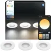 Image de Philips Hue Adore Spot Encastré pour Salles de Bain White Ambiance Blanc Lot de 3 929004611501