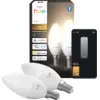Image de Philips Hue Ampoule Bougie White E14 Lot de 2 929004295902