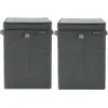 Image de Brabantia Corbeilles à Linge Pepper Black Lot de 2