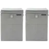 Image de Brabantia Corbeilles à Linge Grey Lot de 2