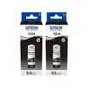 Image de Epson 104 Bouteilles d'Encre Noir Lot de 2