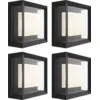 Image de Philips Hue Econic Applique Murale White and Color Noir Moderne Lot de 4