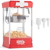 Image de Machine à pop-corn, 480 w, bouilloire de 4 oz, 1,5 gallon par lot, pop-corn de table avec 3 cuillères, style cinéma, rouge - Mophorn