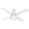 Image de Hunter Fans - Ventilateur de plafond Loki Blanc avec lumière