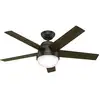 Image de Hunter Fans - Ventilateur de plafond Stile Bronze avec lumière