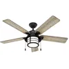 Image de Hunter Fans - Ventilateur de plafond Santorini 132 cm avec lumière