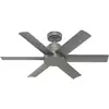 Image de Hunter Fans - Ventilateur de plafond Kennicott Argent 112 cm