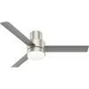 Image de Hunter - Ventilateur de plafond Gilmour Nickel avec lumière