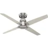 Image de Hunter Fans - Ventilateur de plafond Cordelia m Nickel avec télécommande