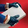 Image de Gant ActivArmr 27-805 Taille 10 blanc/bleu jersey de coton avec nitrile EN 388