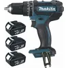 Image de Perceuse visseuse à percussion 18 v Li-Ion 4 Ah ø 13 mm (3 batteries) Makita 3 batteries, chargeur, coffret - DHP482RM3J