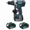 Image de Perceuse visseuse 18 v Li-Ion 5 Ah ø 13 mm Makita 3 batteries, chargeur, coffret - DDF458RT3J