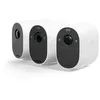 Image de Arlo Essential Spotlight, Pack de 3 caméras de surveillance Wifi Sans fil, HD video, Jour, Nuit, Intérieur, Extérieur, Batterie 6 mois, Essai gratuit de 90 jours inclus pour le Arlo Secure (VMC2330) Blanc, VMC2330-100EUS en occasion ou reconditionné