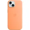 Image de Apple Cover Silicone Magsafe Iphone 15 Orange Sorbet (mt0w3zm/a)
