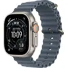 Image de Apple Watch Ultra 3 gps + Cellular - 49mm natural Titanium Case - Anchor Blue Ocean Band