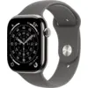 Image de Apple Watch Series 11 gps + Cellular - 42mm natural Titanium Case Stone Grey Sport Band M/l