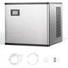 Image de VEVOR Machine a Glacons Capacite 136 kg/24 h, Appareil de Preparation de Glacons avec Fonction Autonettoyage, en Acier Inoxydable, avec Panneau de
