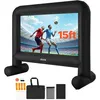 Image de VEVOR Ecran de Projection Gonflable Diagonale de 457 cm, Format 16:9, 600D, Lavable, avec Sac de Rangement Portable, Installation Facile, pour