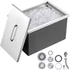 Image de Mophorn - vevor Bac a Glace Encastrable 43,5 l 558x430x306 mm Boite Isotherme pour Glace avec Couvercle en Inox Alimentaire Conservateur a Glacons