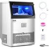 Image de Vevor - Machine a Glacons Autonome, Capacite de Production 40,8 kg/24 h et Capacite de Stockage de 15 kg, 50 Glacons en 15 Minutes, Affichage