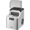 Image de Machine a Glacons de Comptoir Rendement 20,4 kg/24 h, Appareil de Preparation de Glacons Portable, Autonettoyante avec Pelle a Glace et Panier, pour