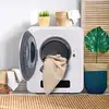 Image de Sécheur d'échappement Portable avec Ecran LCD,Sèche-linge Tambour en Acier Inoxydable,Capacité jusqu'à 4kg,Blanc