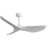 Image de Ventilateur de plafond intérieur de 52" avec télécommande à 6 vitesses 3 pales ABS,Moteur DC silencieux Blanc pour salon