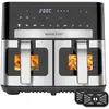 Image de Friteuse sans Huile 10L MAGICFOX avec 2 Tiroirs, Fenêtre Visible, 9 Programmes, Panneau Tactile LED, Smart Finish&Match Cook - Acier