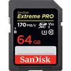 Image de SanDisk 64 Go Extreme PRO SDXC, carte mémoire, jusqu'à 170 MB/s UHS-I Classe 10, U3, V30 en occasion ou reconditionné