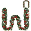 Image de Guirlande de Noël 10m éclairage 100 LED blanc chaud et boules de Noël Telecommande