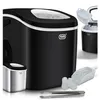 Image de Machine à glaçons Noir Appareil préparation de glace 12 kg/24 h réservoir 1,3L led Inclus panier et pelle à glace