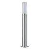 Image de Borne Extérieure 60cm 220V IP65 argent pour Ampoule E27 Silamp